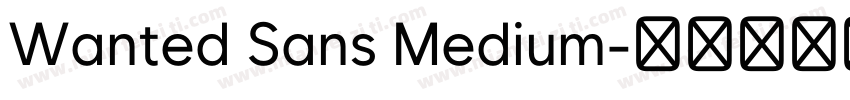 Wanted Sans Medium字体转换